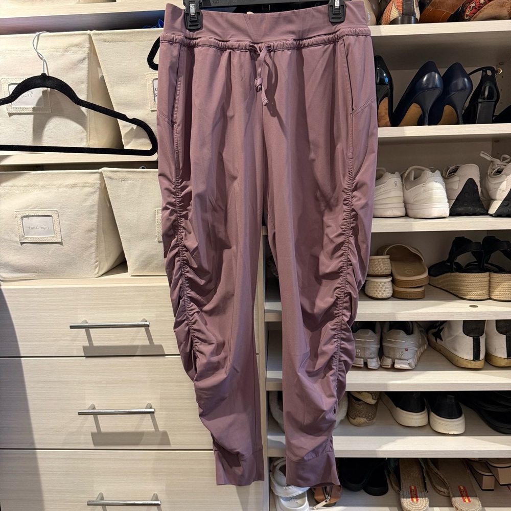 Athleta Ruched Attitude Jogger Pants - Purple